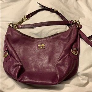 Coach Purple Leather Purse